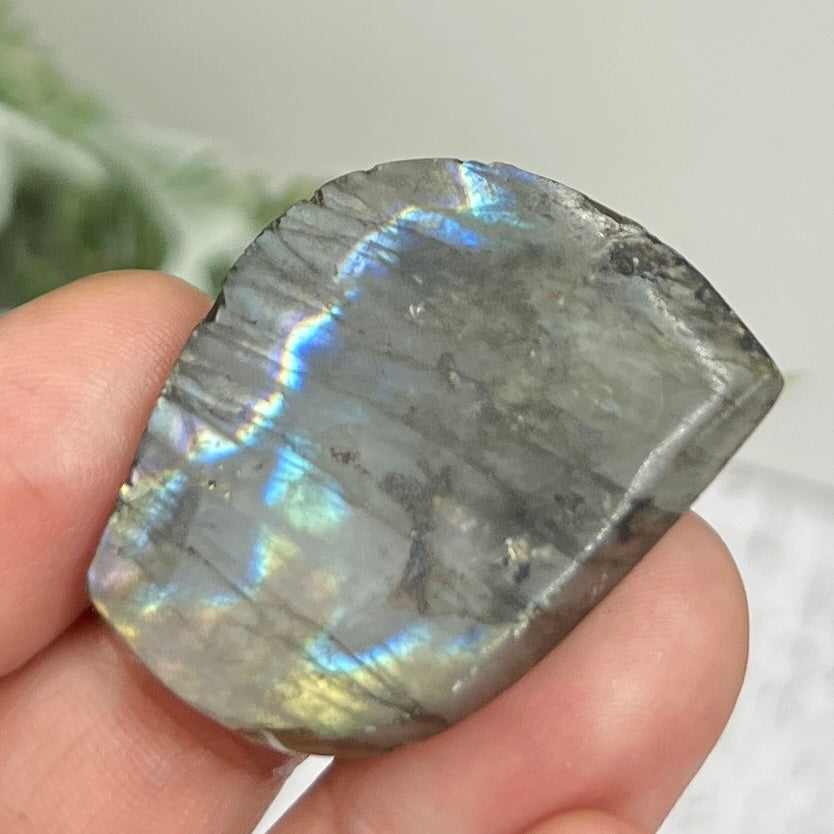Labradorite Gemstone Cabochon DIY Jewellery Making Wire Wrapping Crystal 18g