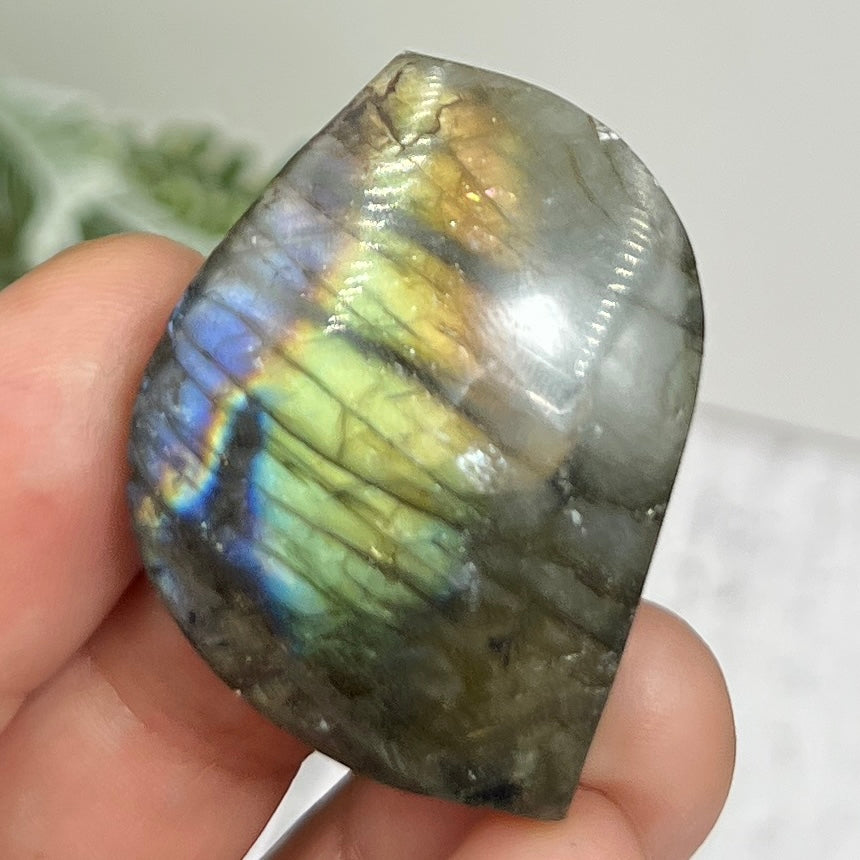Labradorite Gemstone Cabochon DIY Jewellery Making Wire Wrapping Crystal 18g