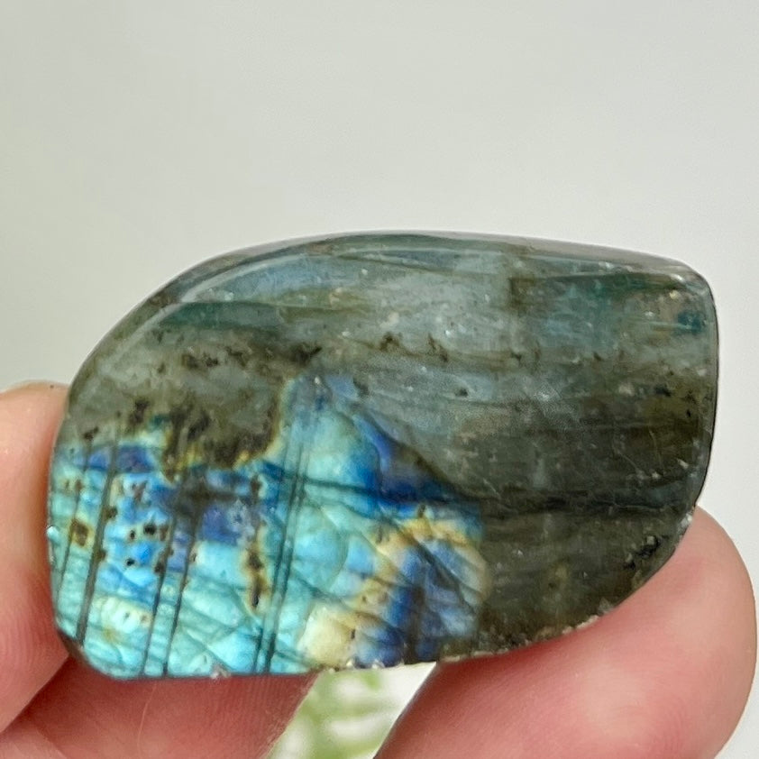 Labradorite Gemstone Cabochon DIY Jewellery Making Wire Wrapping Crystal 14g