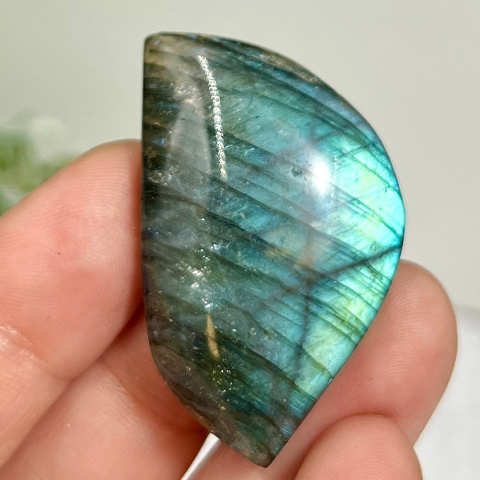 Labradorite Gemstone Cabochon DIY Jewellery Making Wire Wrapping Crystal 16g