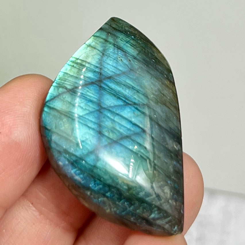 Labradorite Gemstone Cabochon DIY Jewellery Making Wire Wrapping Crystal 16g