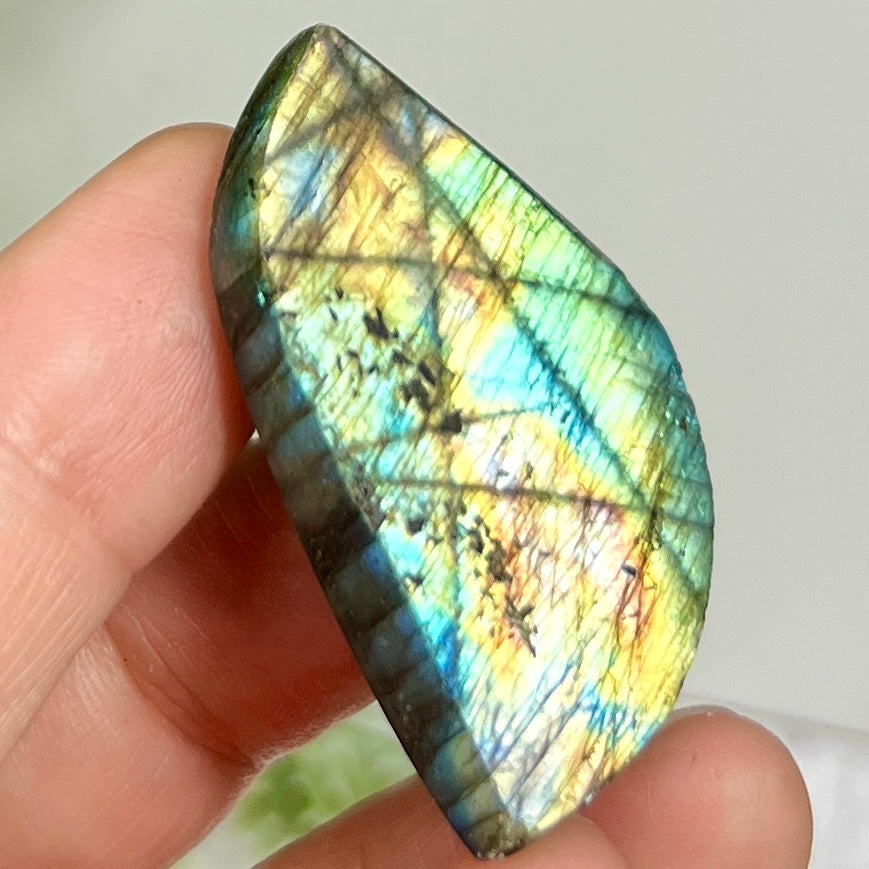 Labradorite Gemstone Cabochon DIY Jewellery Making Wire Wrapping Crystal 16g