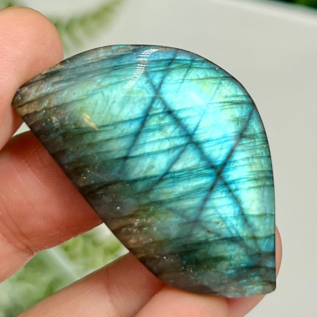 Labradorite Gemstone Cabochon DIY Jewellery Making Wire Wrapping Crystal 16g
