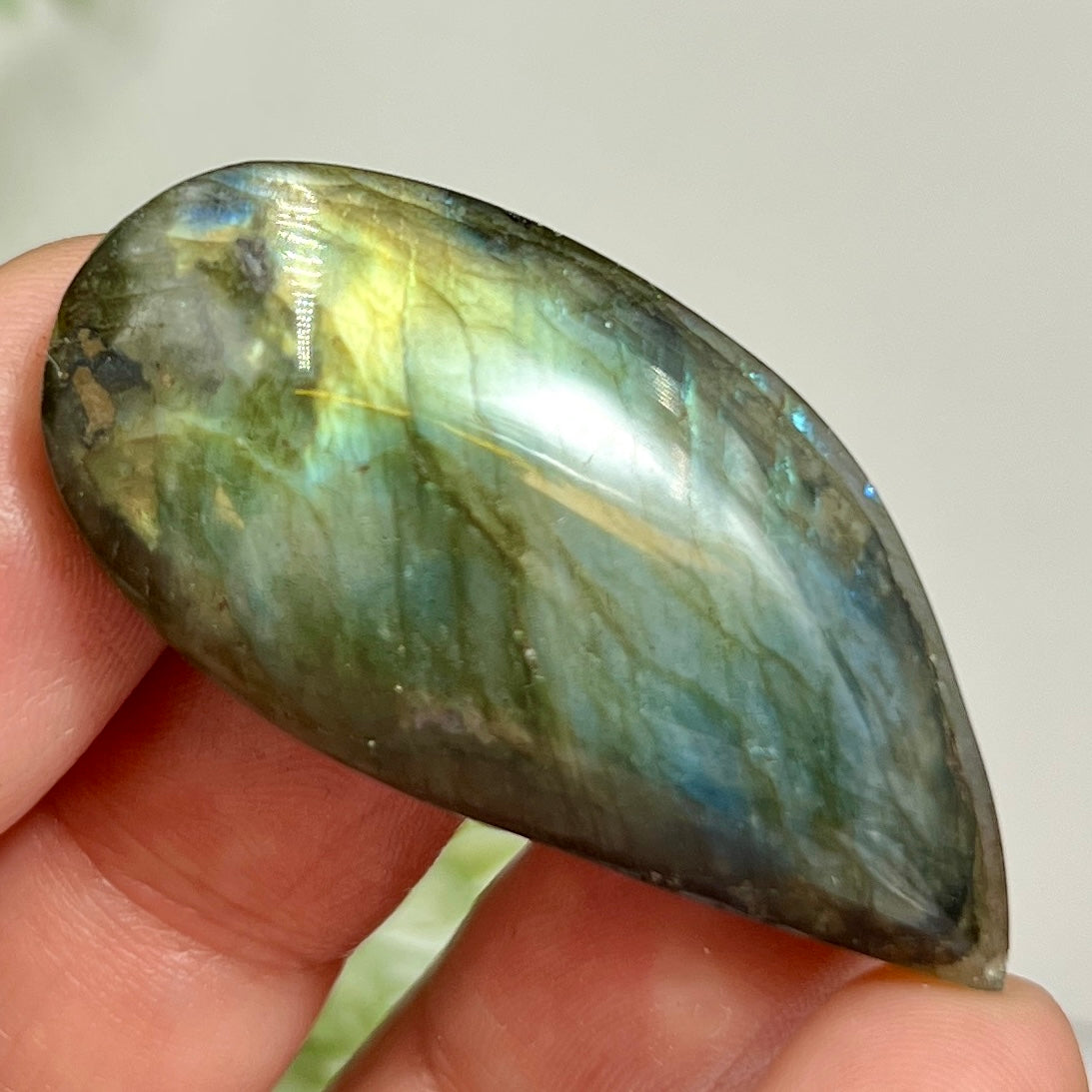 Labradorite Gemstone Cabochon DIY Jewellery Making Wire Wrapping Crystal 16g