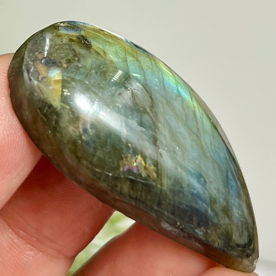 Labradorite Gemstone Cabochon DIY Jewellery Making Wire Wrapping Crystal 16g