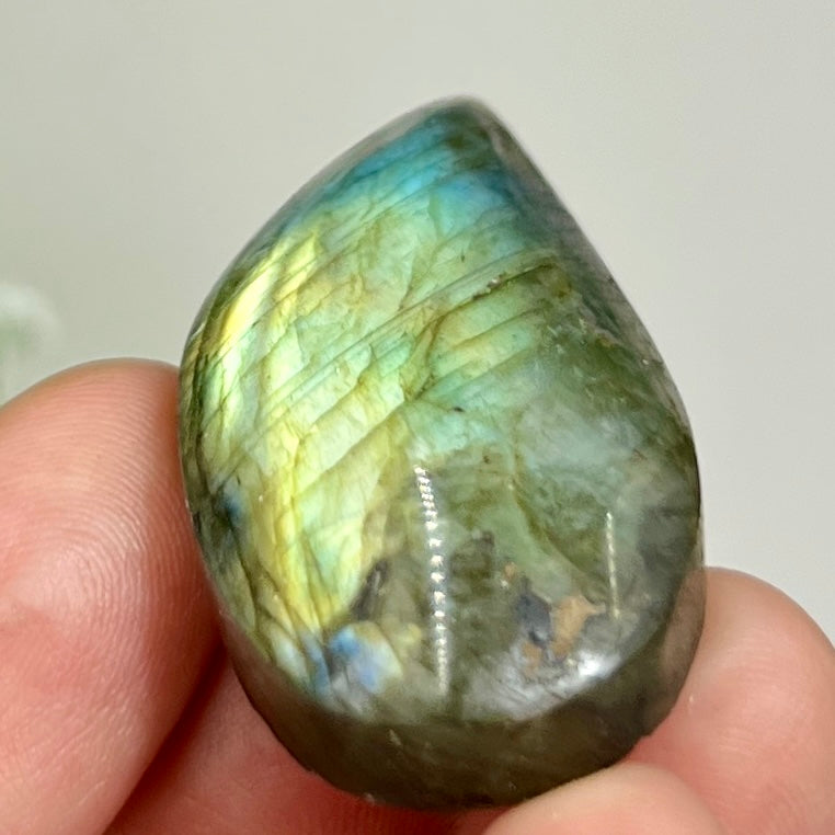 Labradorite Gemstone Cabochon DIY Jewellery Making Wire Wrapping Crystal 16g