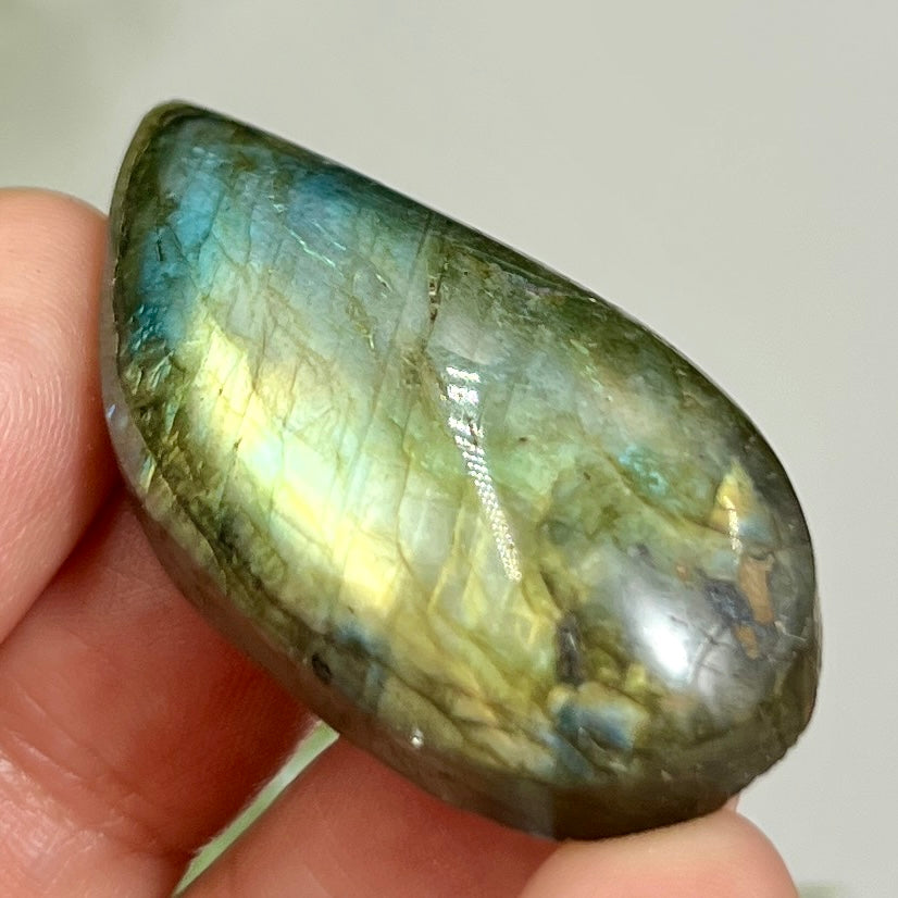 Labradorite Gemstone Cabochon DIY Jewellery Making Wire Wrapping Crystal 16g