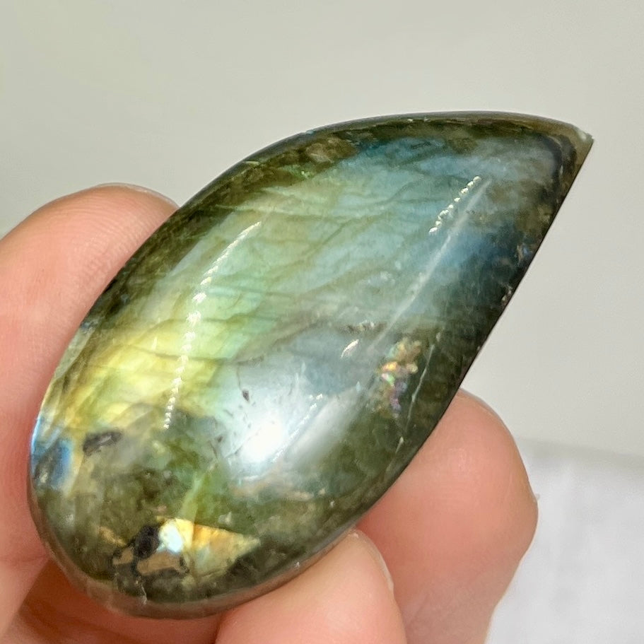 Labradorite Gemstone Cabochon DIY Jewellery Making Wire Wrapping Crystal 16g