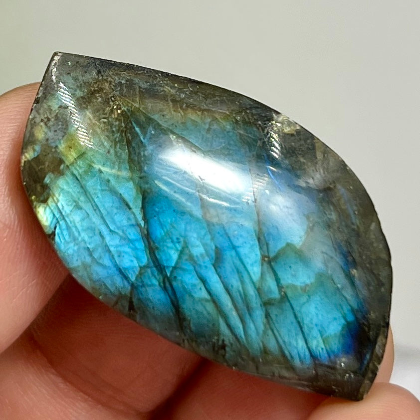 Labradorite Gemstone Cabochon DIY Jewellery Making Wire Wrapping Crystal 12g