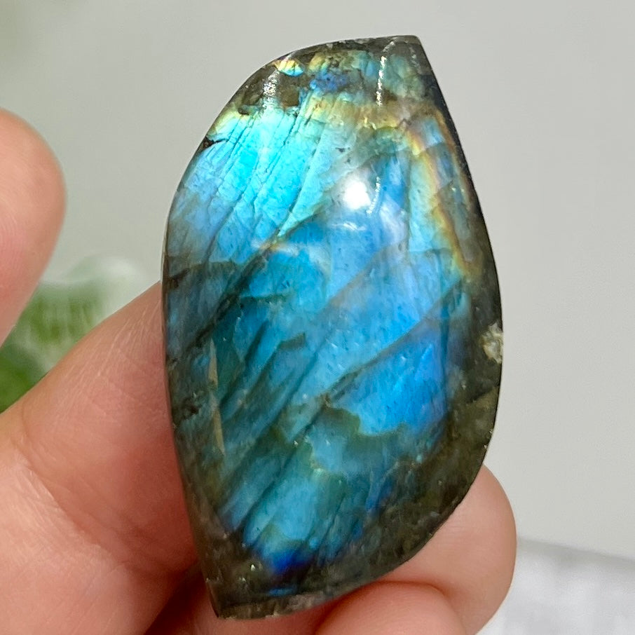 Labradorite Gemstone Cabochon DIY Jewellery Making Wire Wrapping Crystal 12g