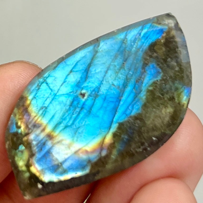 Labradorite Gemstone Cabochon DIY Jewellery Making Wire Wrapping Crystal 12g