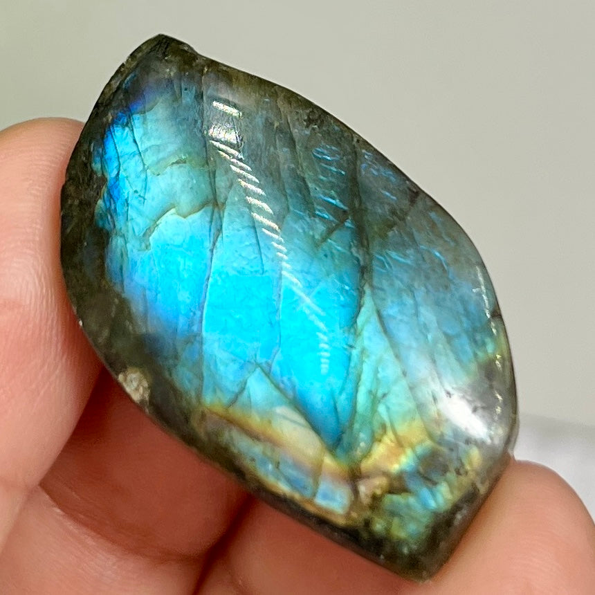 Labradorite Gemstone Cabochon DIY Jewellery Making Wire Wrapping Crystal 12g