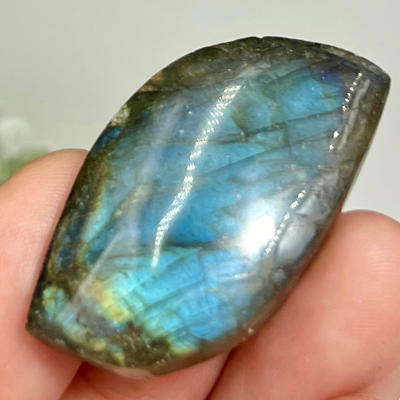 Labradorite Gemstone Cabochon DIY Jewellery Making Wire Wrapping Crystal 12g