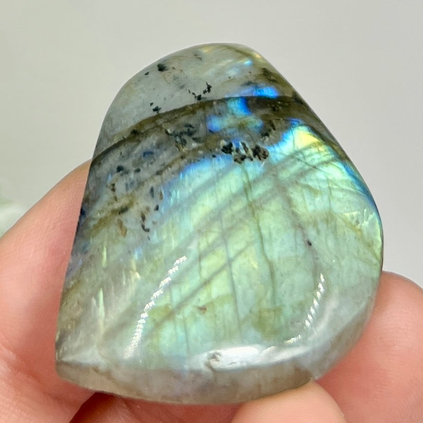Labradorite Gemstone Cabochon DIY Jewellery Making Wire Wrapping Crystal 18g