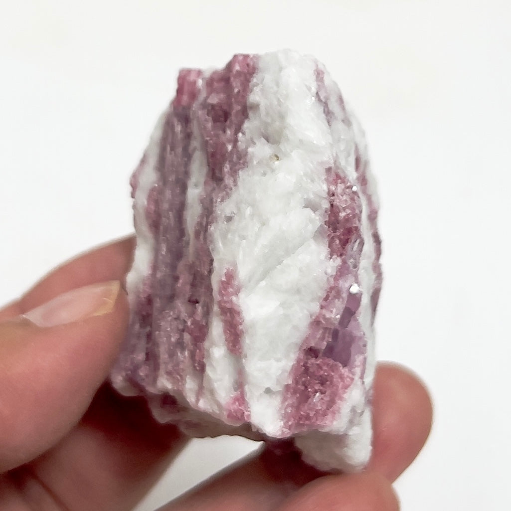 Pink Tourmaline in Feldspar Natural Healing Crystal Raw Specimen 87g