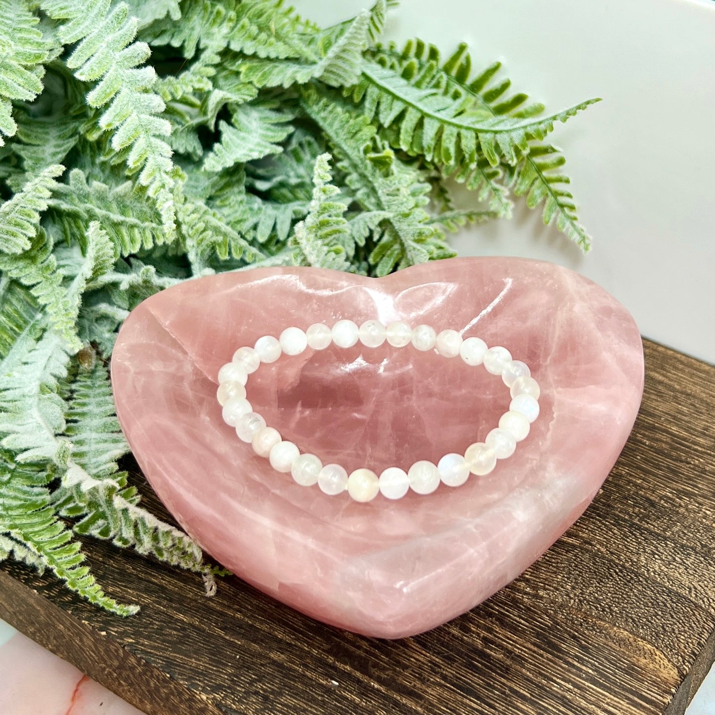 Rose Quartz Pink Heart Bowl Healing Crystal Carving 624g