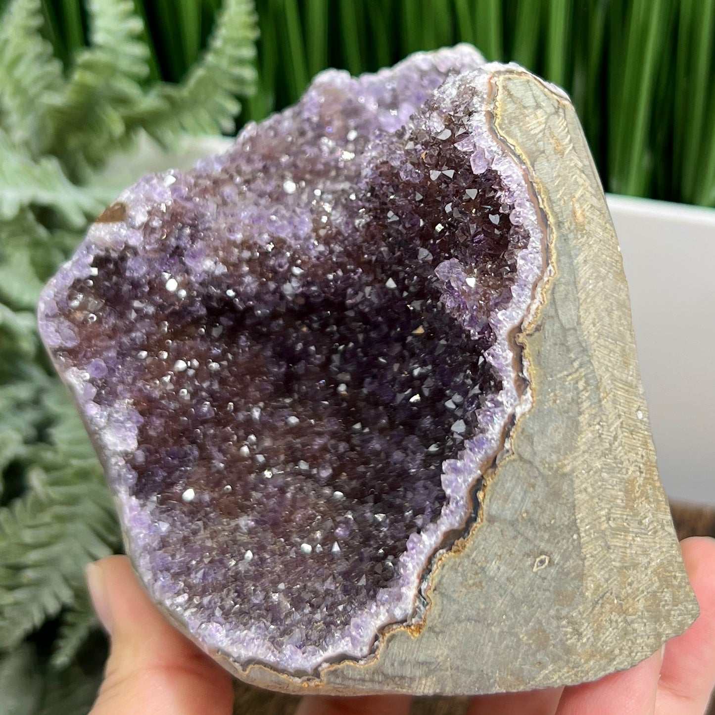Ametrine Amethyst Citrine Geode Cluster Cave Healing Natural Crystal 722g