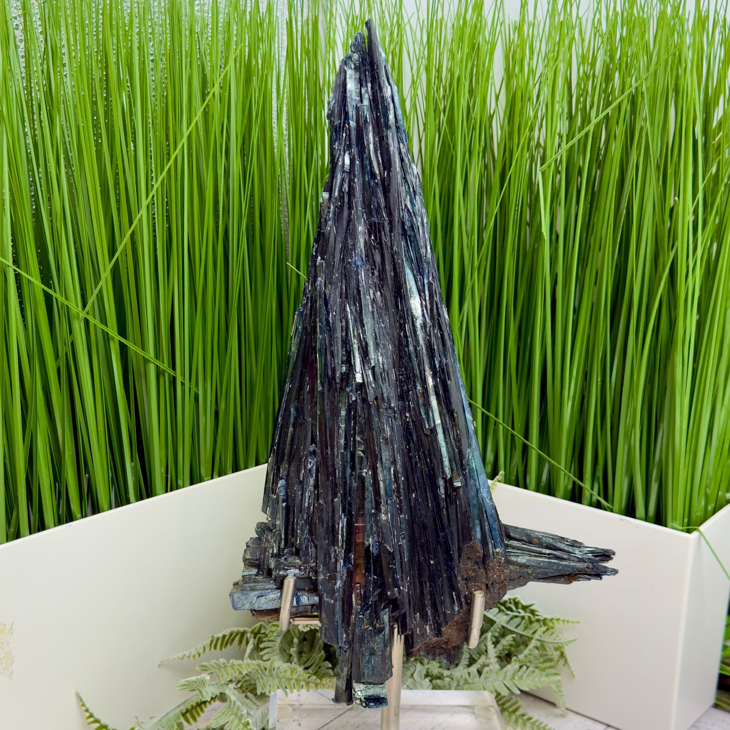 Huge Vivianite RARE Specimen Natural Raw Crystal with Stand 1752g 303mm