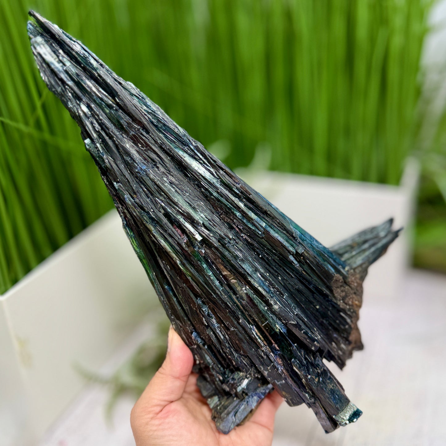 Huge Vivianite RARE Specimen Natural Raw Crystal with Stand 1752g 303mm