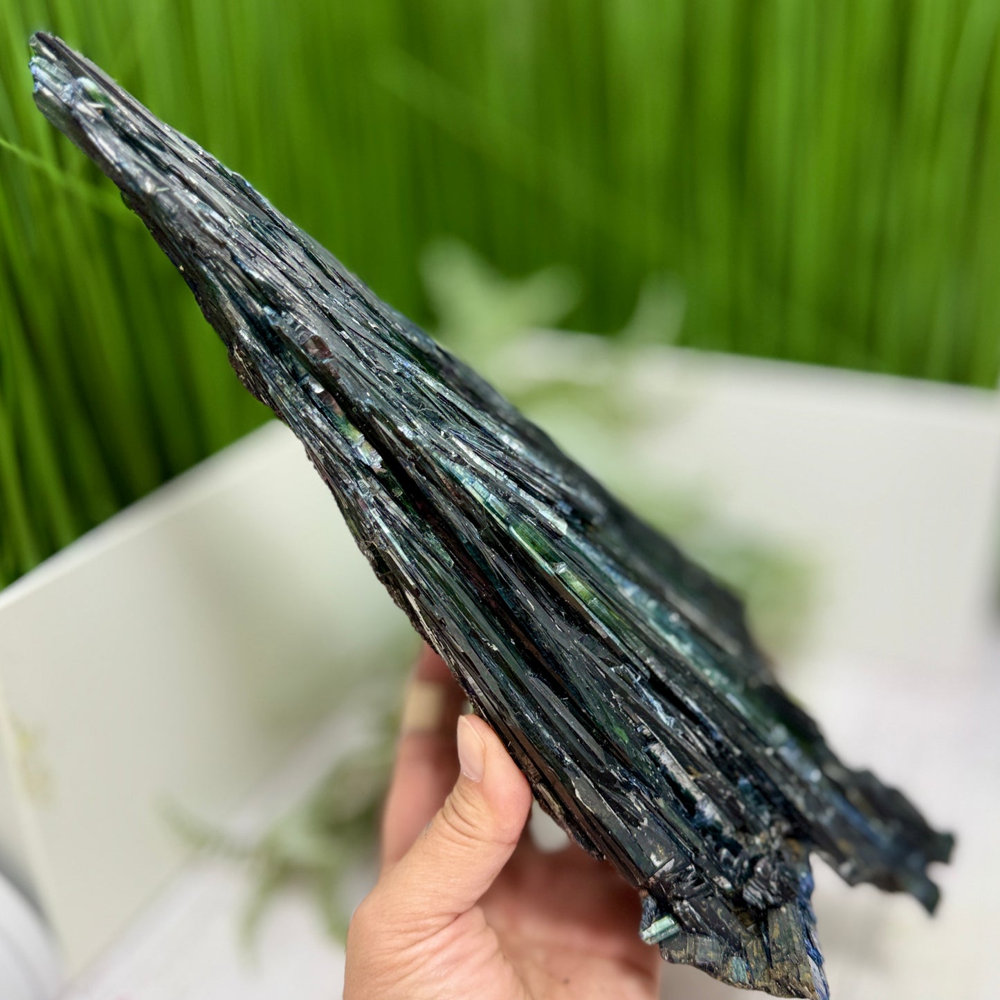 Huge Vivianite RARE Specimen Natural Raw Crystal with Stand 1752g 303mm