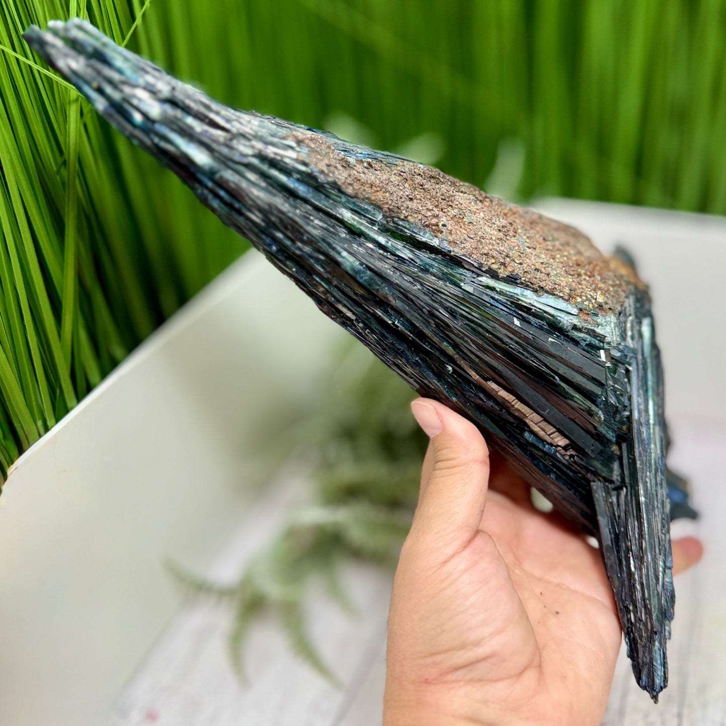 Huge Vivianite RARE Specimen Natural Raw Crystal with Stand 1752g 303mm