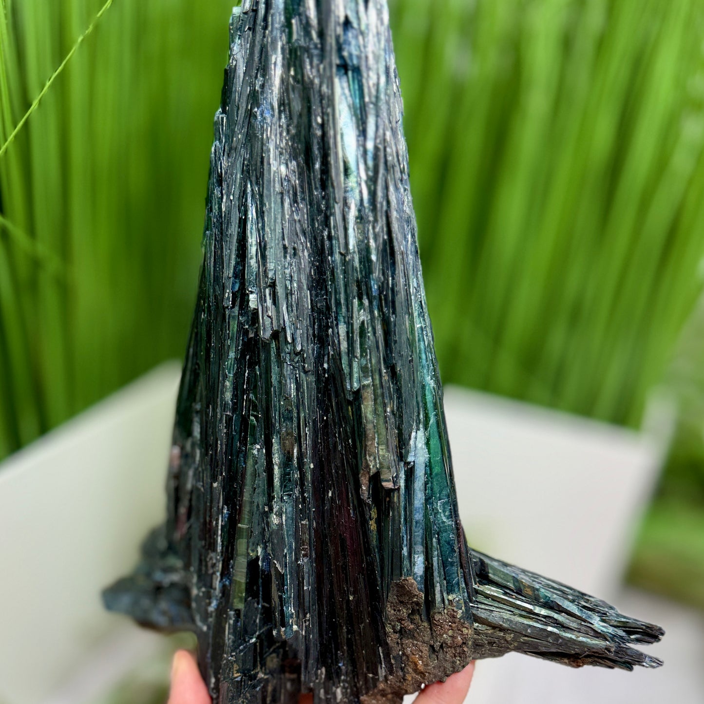 Huge Vivianite RARE Specimen Natural Raw Crystal with Stand 1752g 303mm