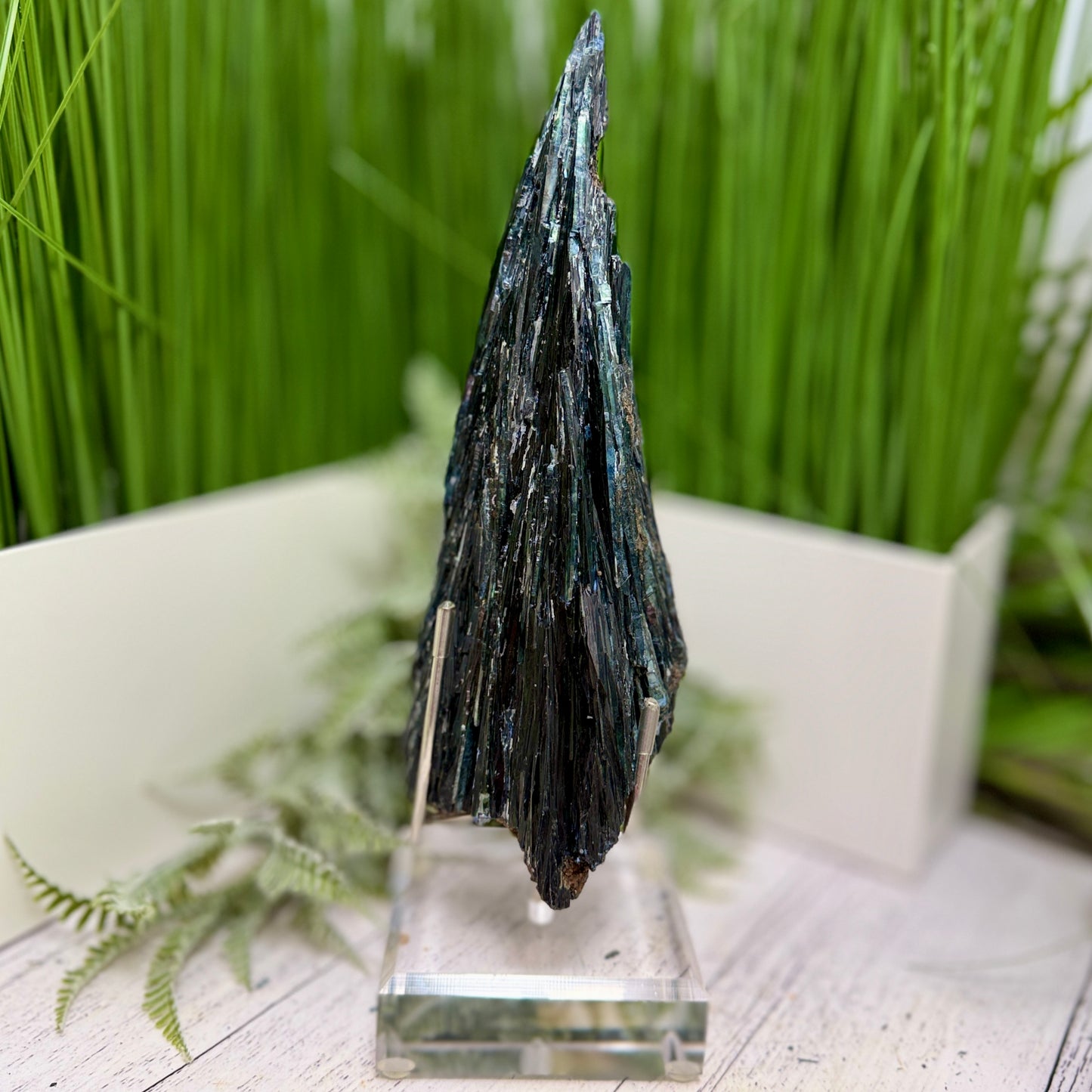 Huge Vivianite RARE Specimen Natural Raw Crystal with Stand 1368g 260mm