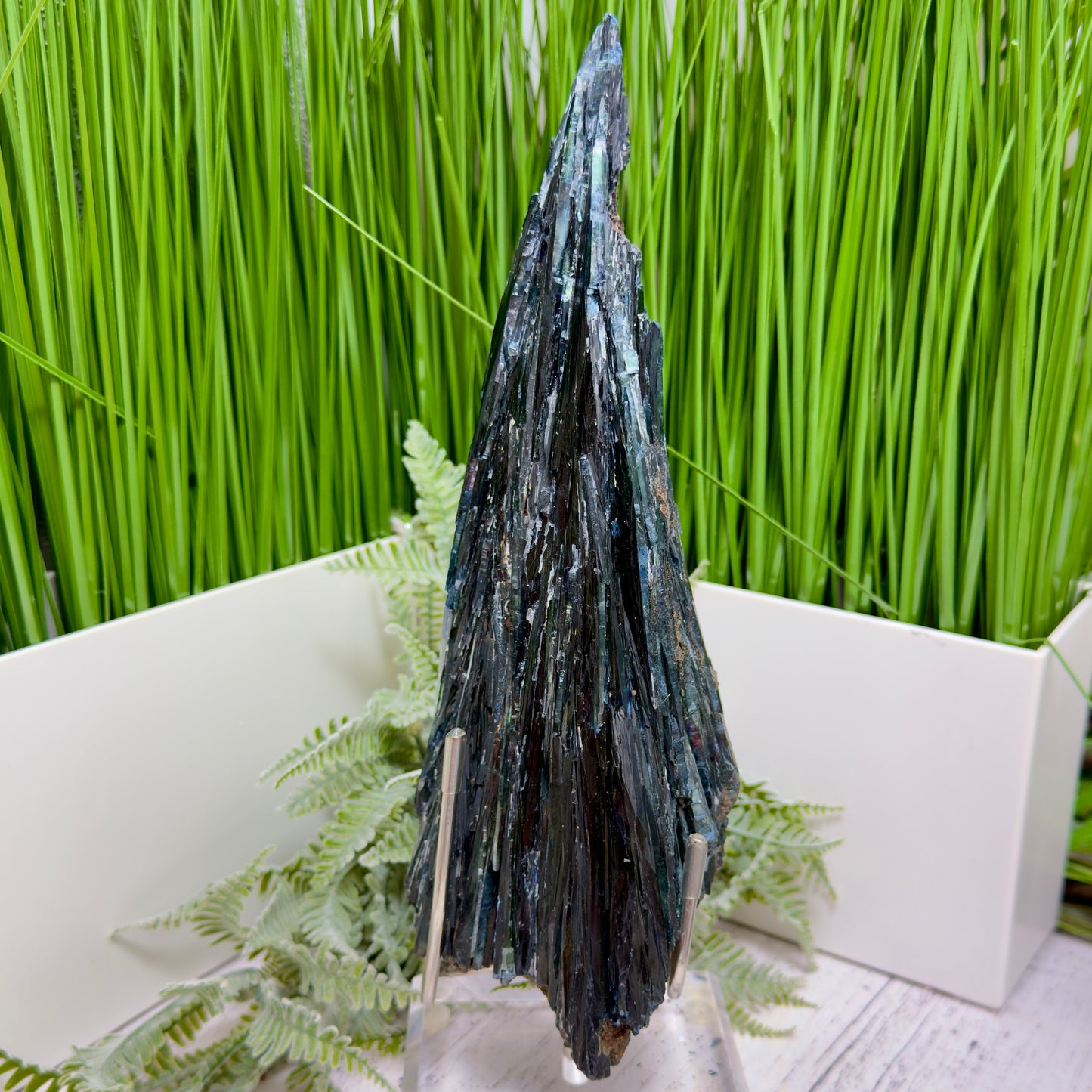 Huge Vivianite RARE Specimen Natural Raw Crystal with Stand 1368g 260mm