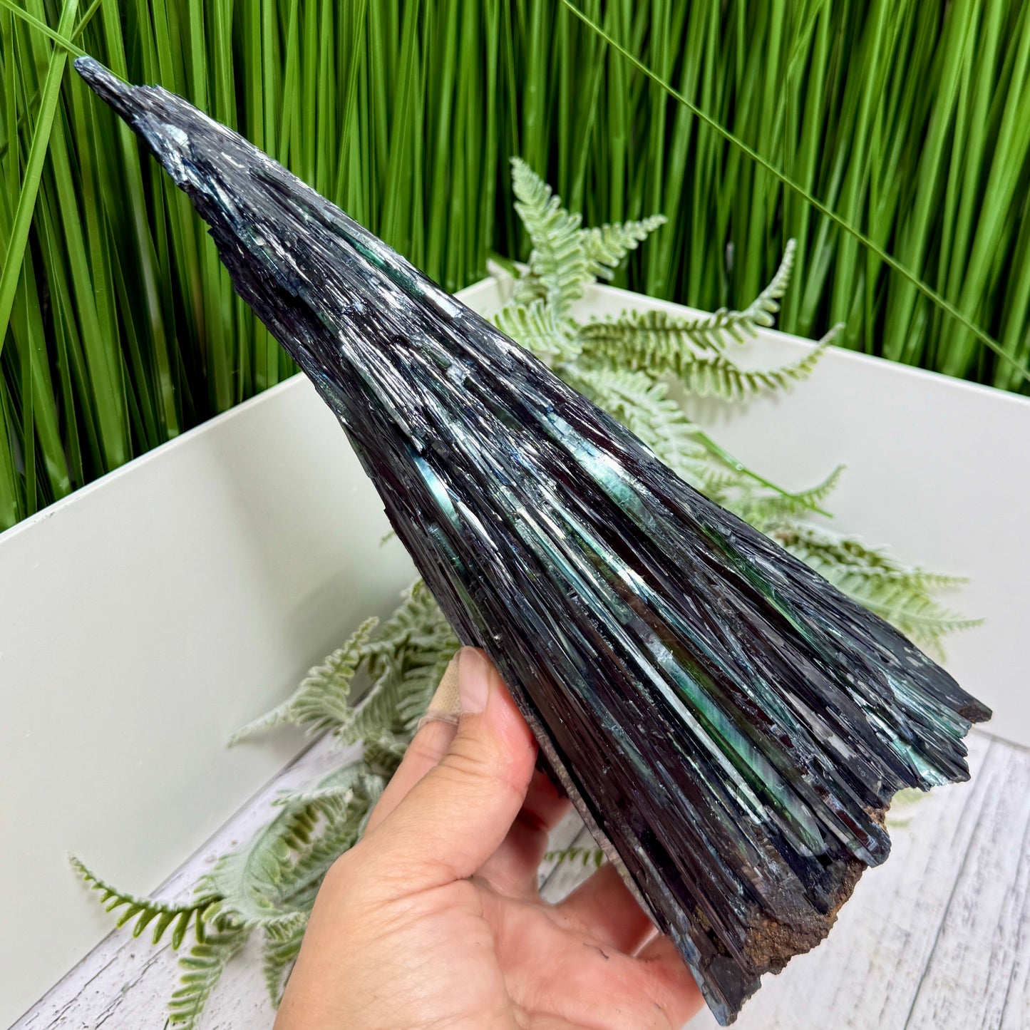 Huge Vivianite RARE Specimen Natural Raw Crystal with Stand 1368g 260mm