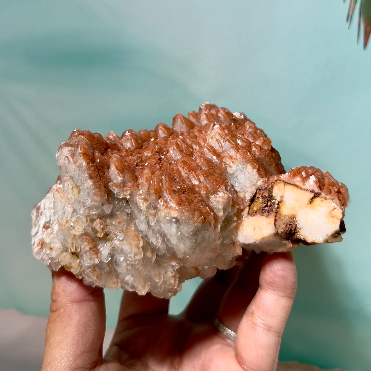 Red Calcite Cluster Natural Specimen 700g Australian Seller