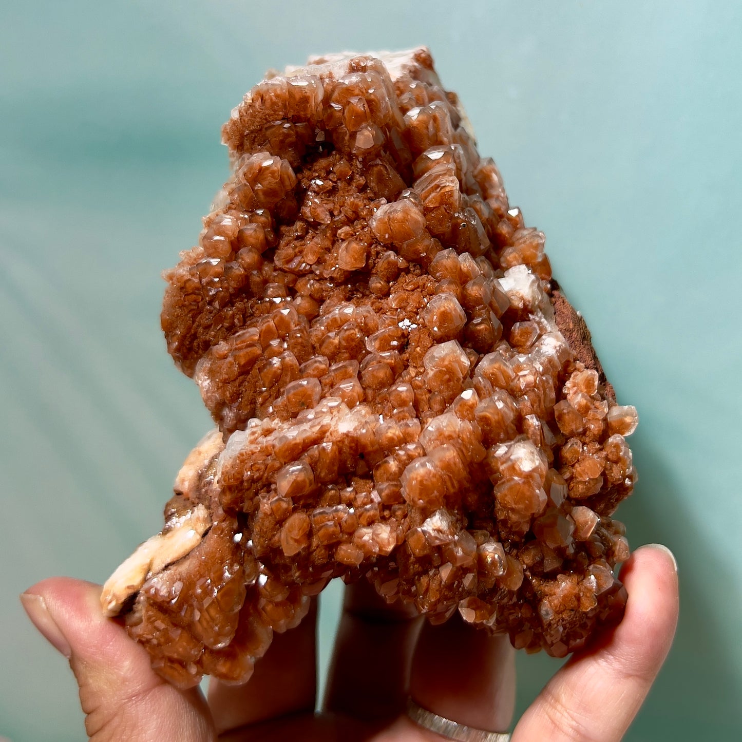 Red Calcite Cluster Natural Specimen 700g Australian Seller