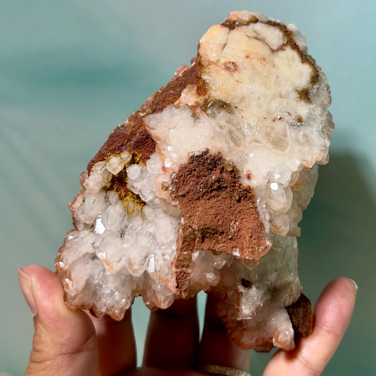 Red Calcite Cluster Natural Specimen 700g Australian Seller