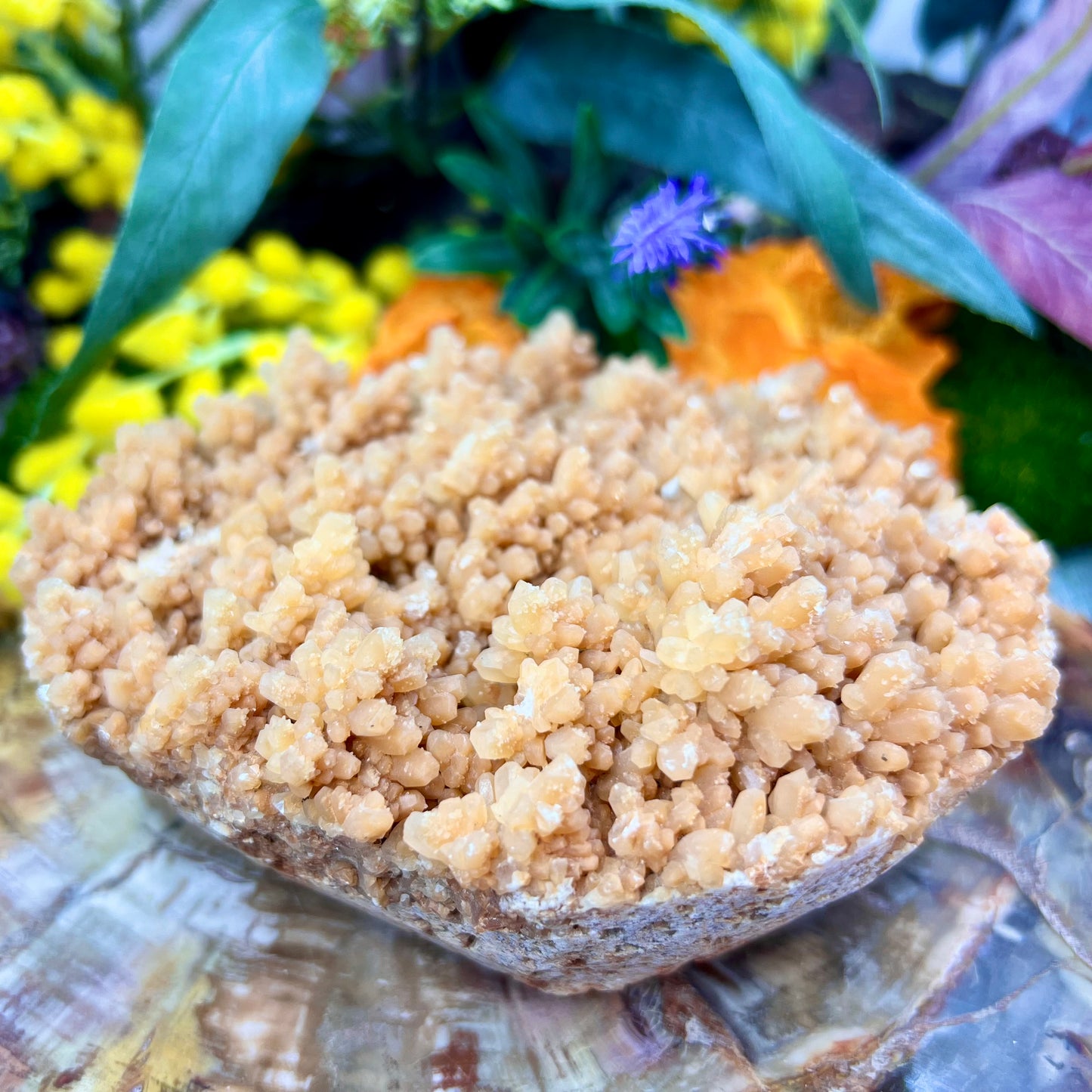 Large Orange Calcite Cluster Raw Specimens Natural Crystal 1174g