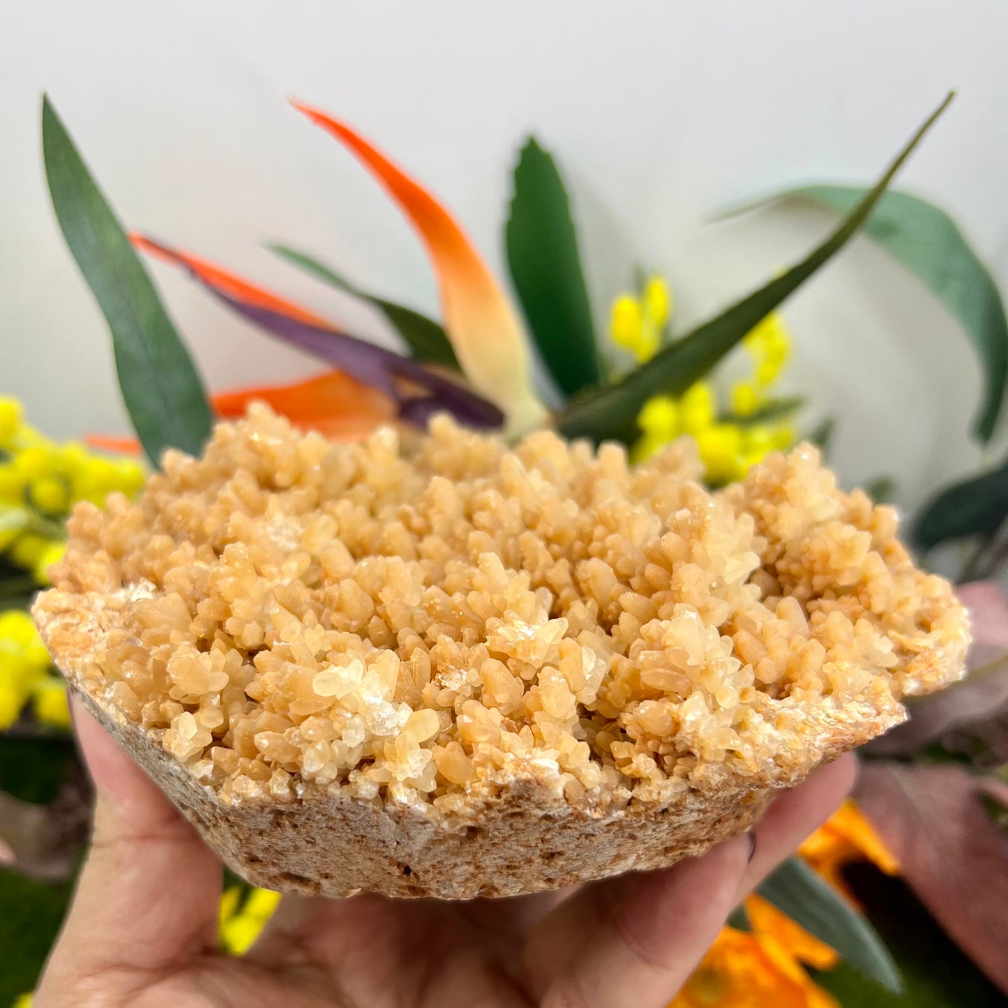 Large Orange Calcite Cluster Raw Specimens Natural Crystal 1174g