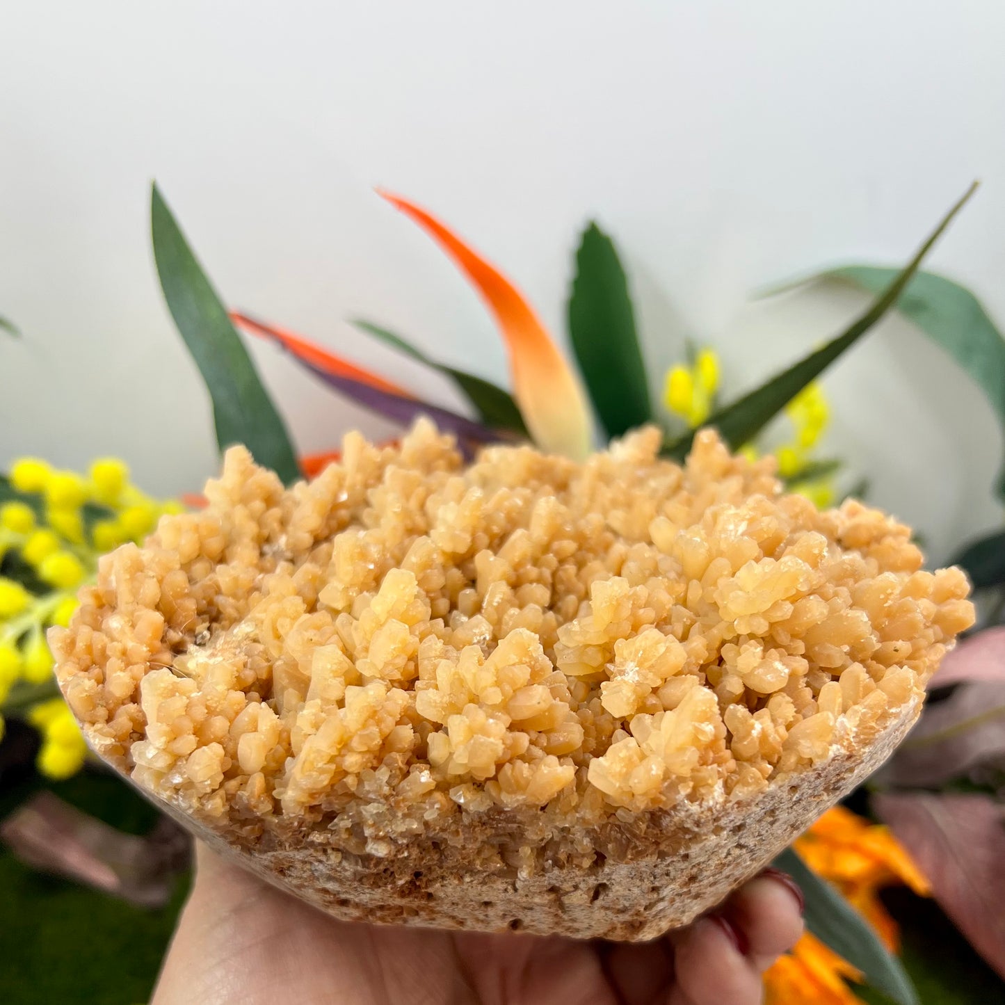 Large Orange Calcite Cluster Raw Specimens Natural Crystal 1174g