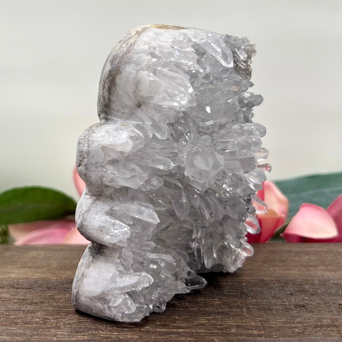 Clear Quartz Angel Fairy Crystal Carving 414g