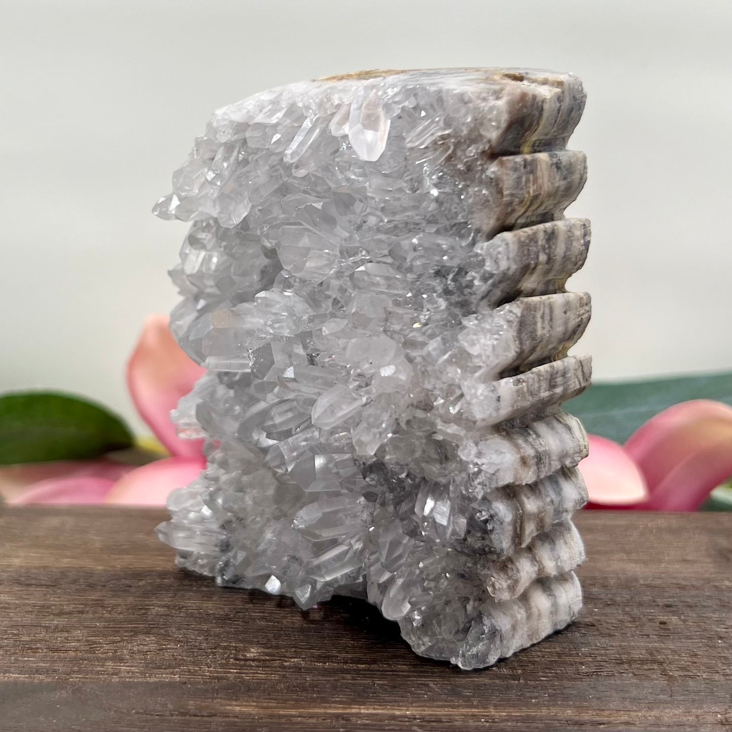 Clear Quartz Angel Fairy Crystal Carving 414g