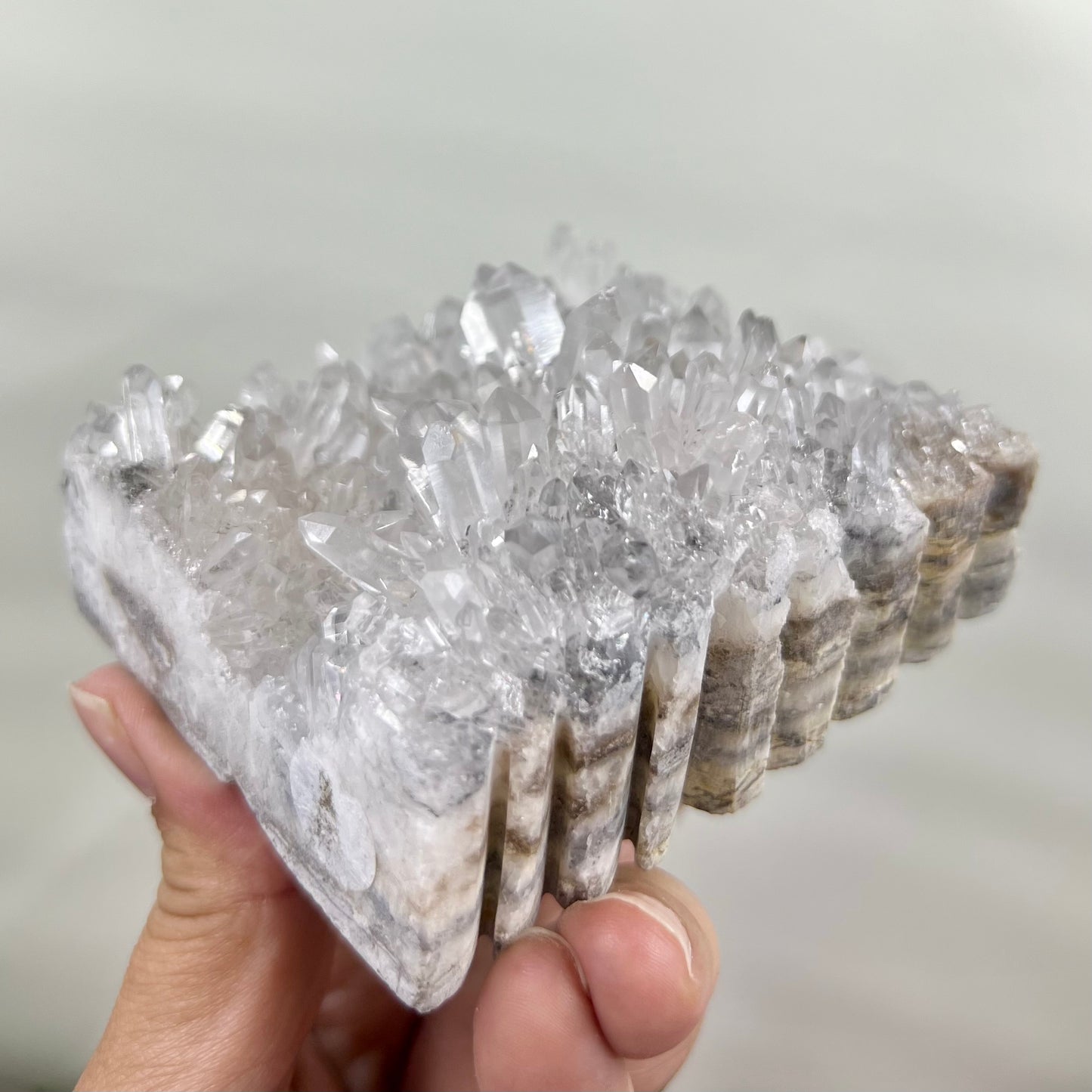 Clear Quartz Angel Fairy Crystal Carving 414g