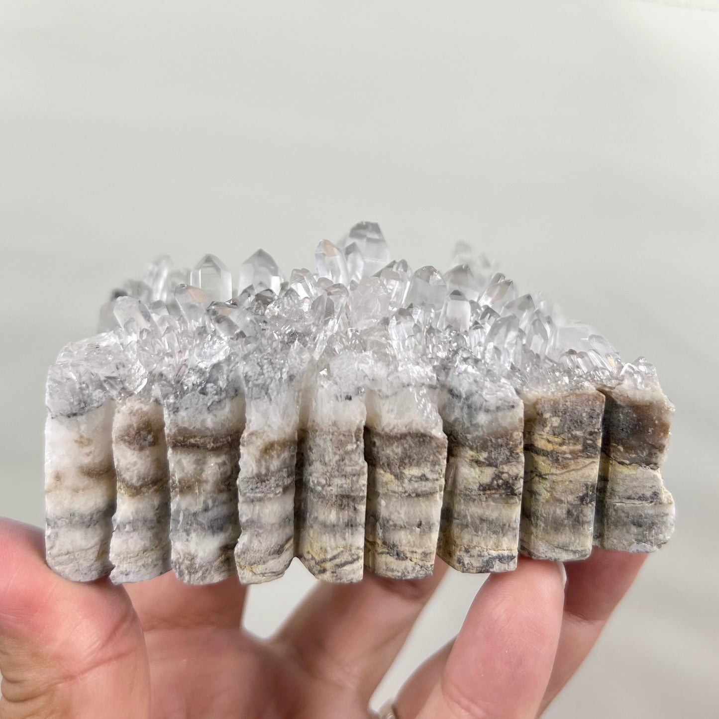 Clear Quartz Angel Fairy Crystal Carving 414g