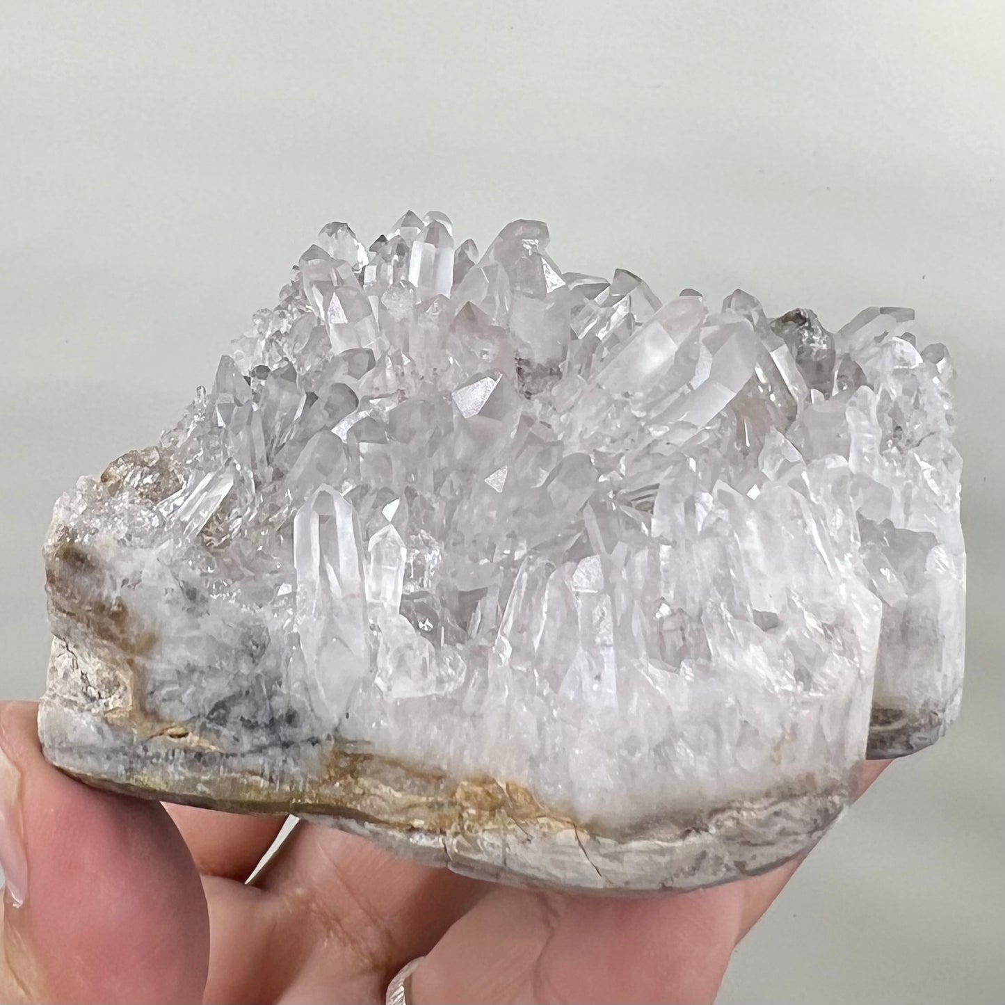 Clear Quartz Angel Fairy Crystal Carving 414g