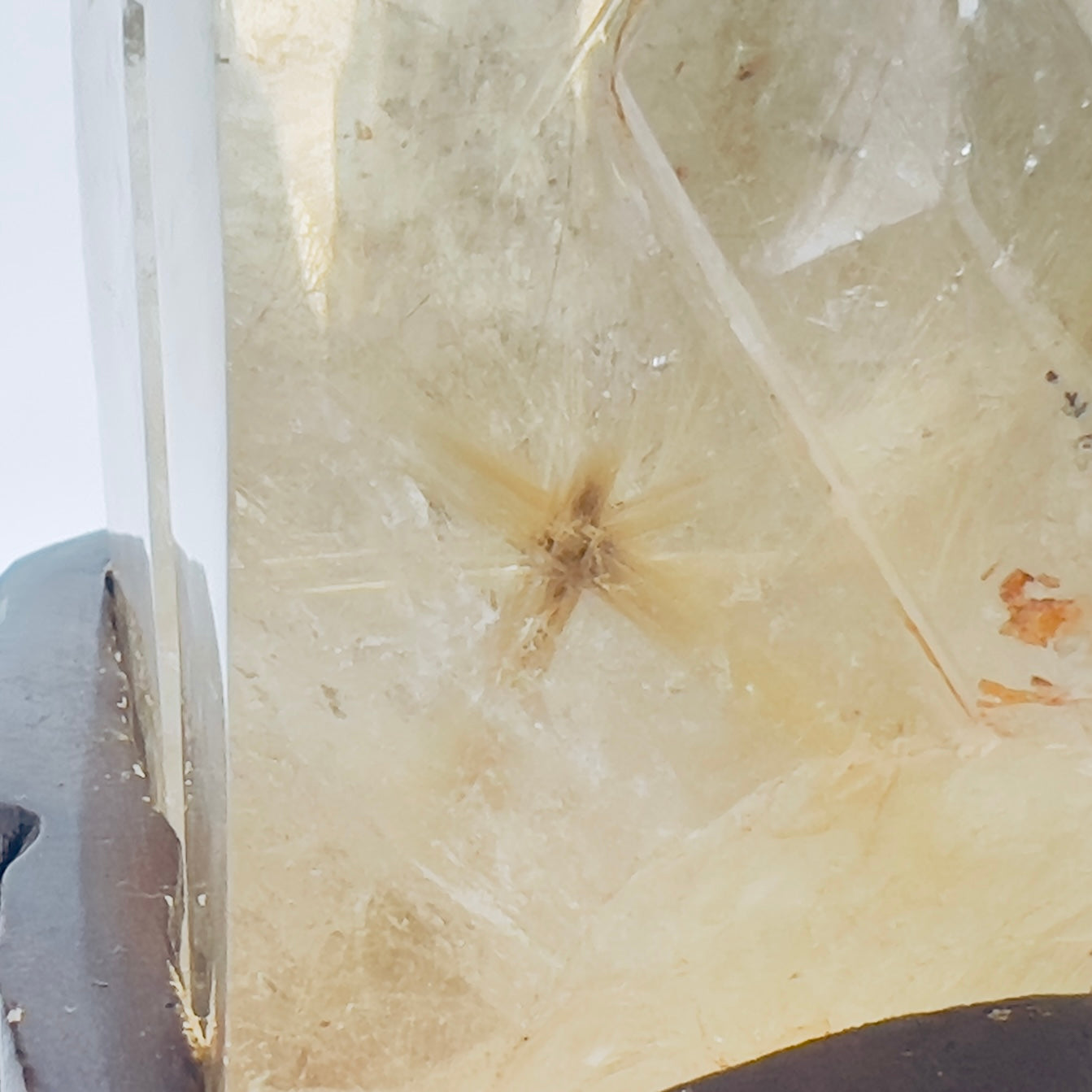 Golden Rutilated Quartz Double Tower Crystal Generator 1176g 183mm