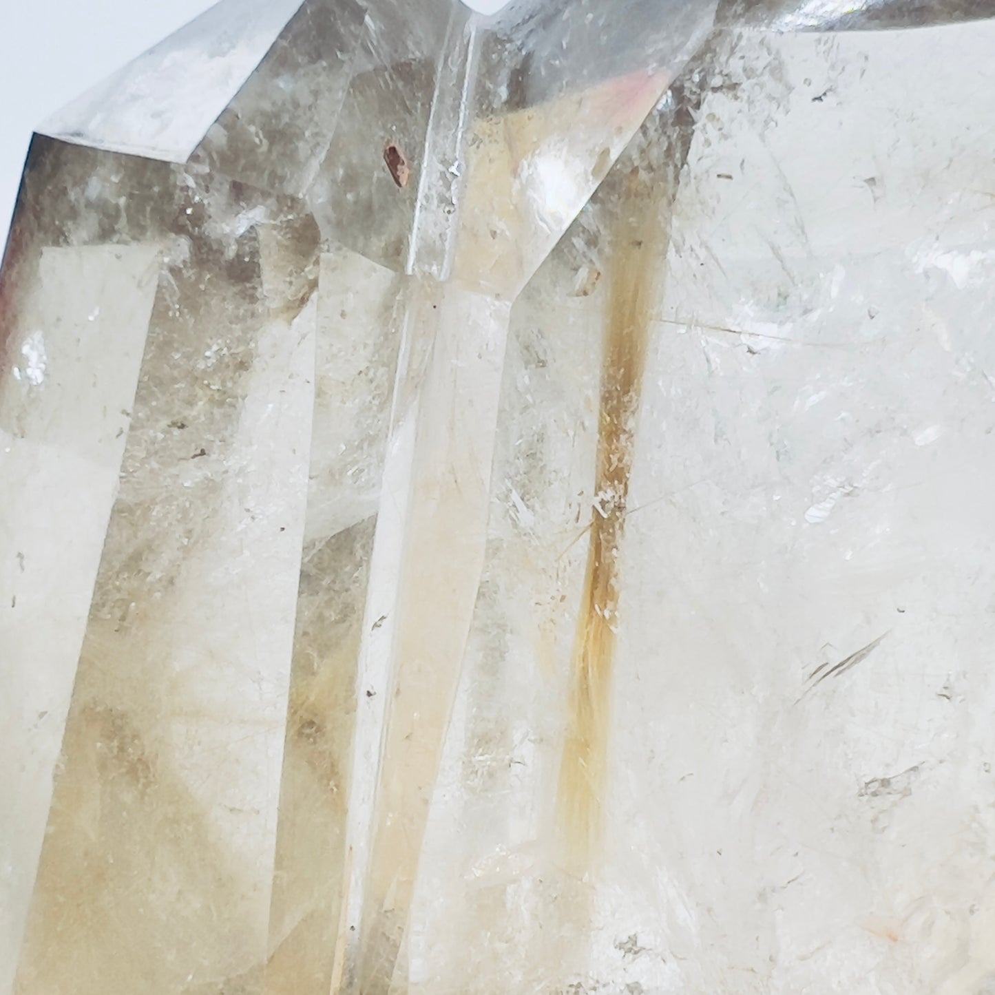 Golden Rutilated Quartz Double Tower Crystal Generator 1176g 183mm