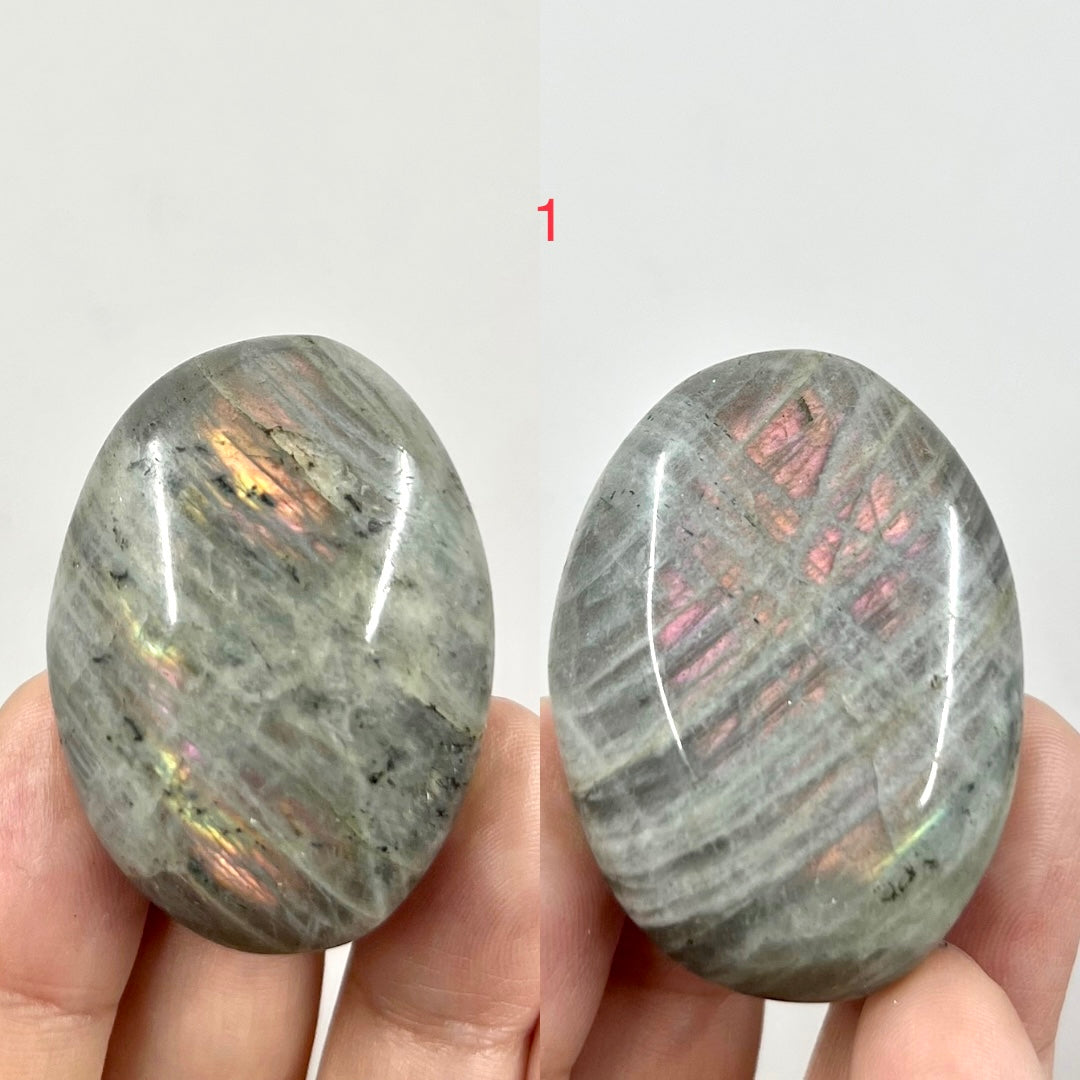 Labradorite Palm Stones Crystal Meditation Worry YOU CHOOSE