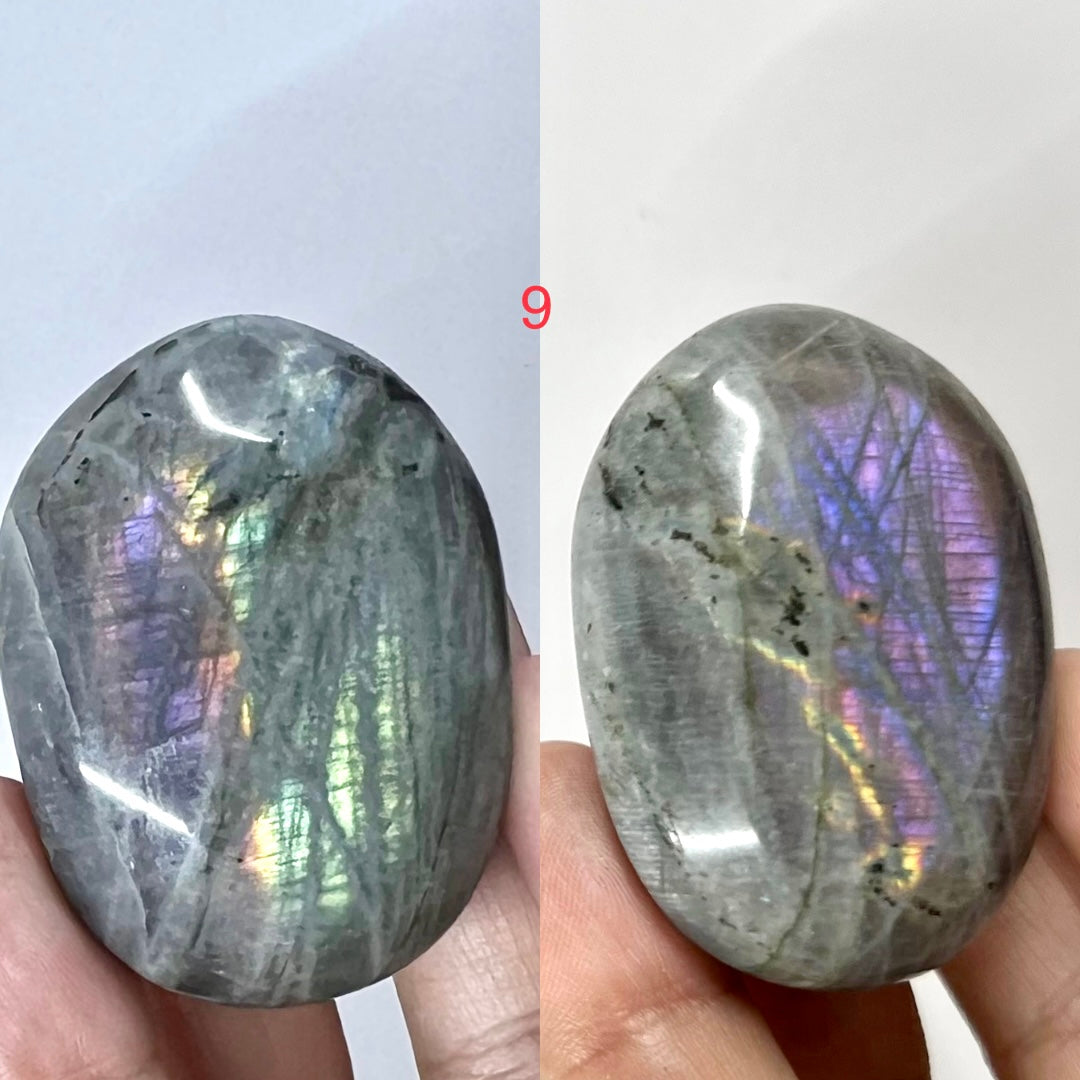 Labradorite Palm Stones Crystal Meditation Worry YOU CHOOSE