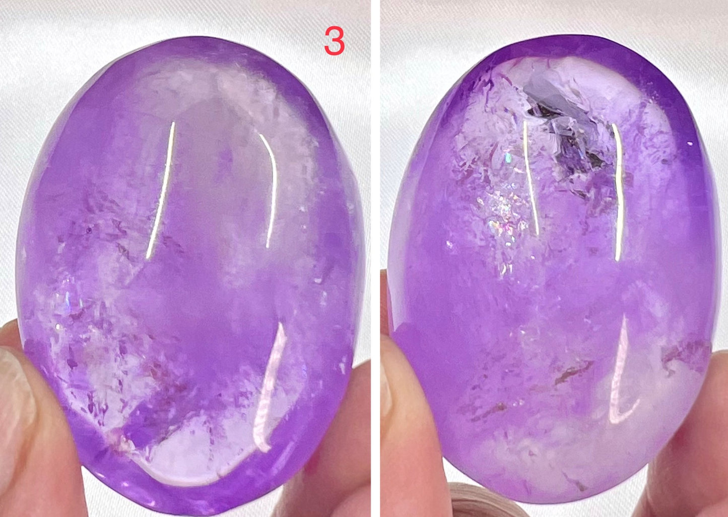 Ametrine Palm Stone Meditation Crystals YOU CHOOSE