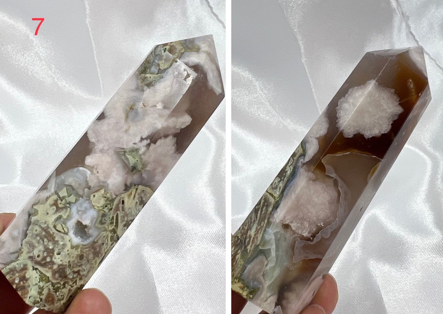Flower Agate Points Towers Crystal Generators YOU CHOOSE