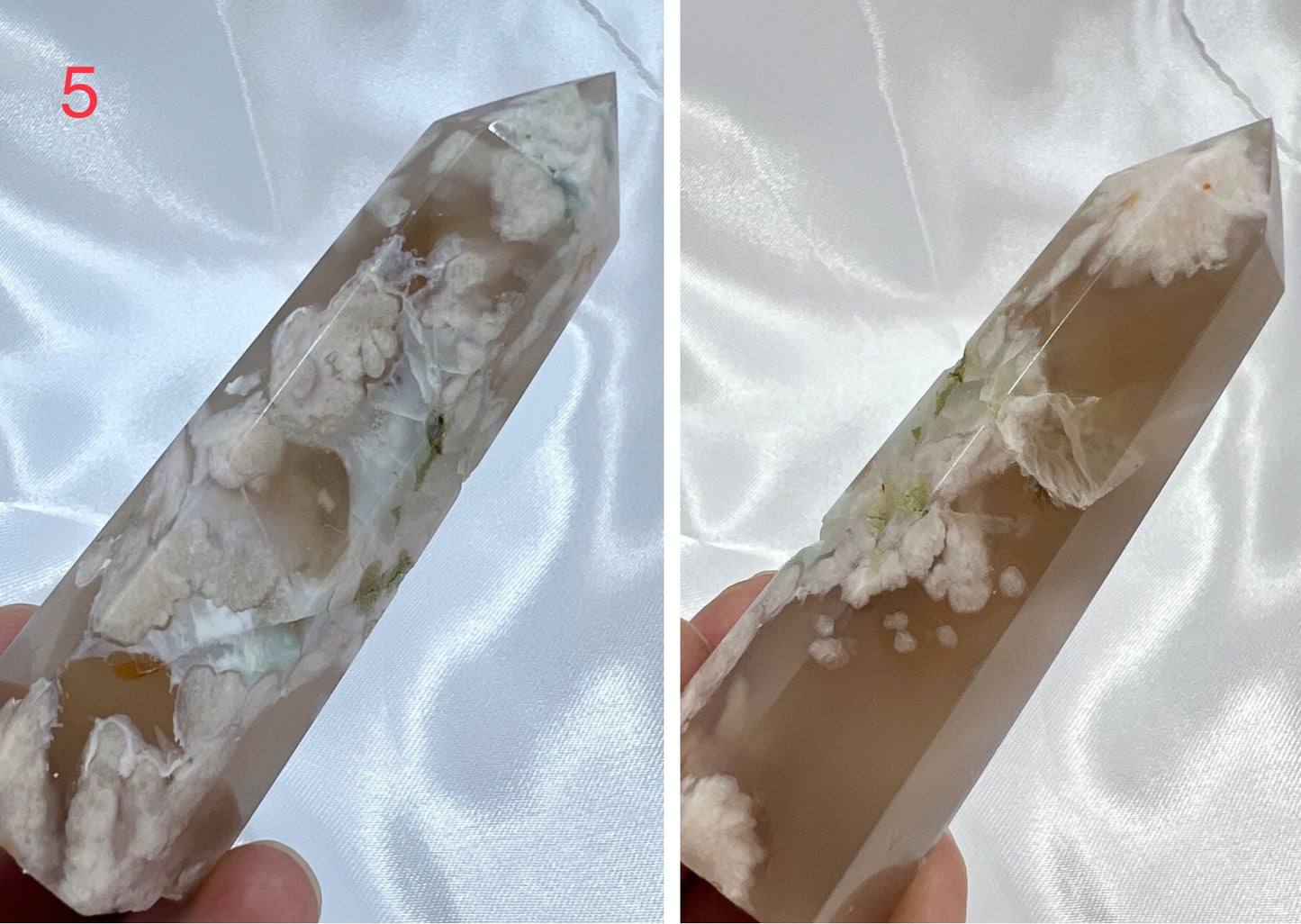 Flower Agate Points Towers Crystal Generators YOU CHOOSE