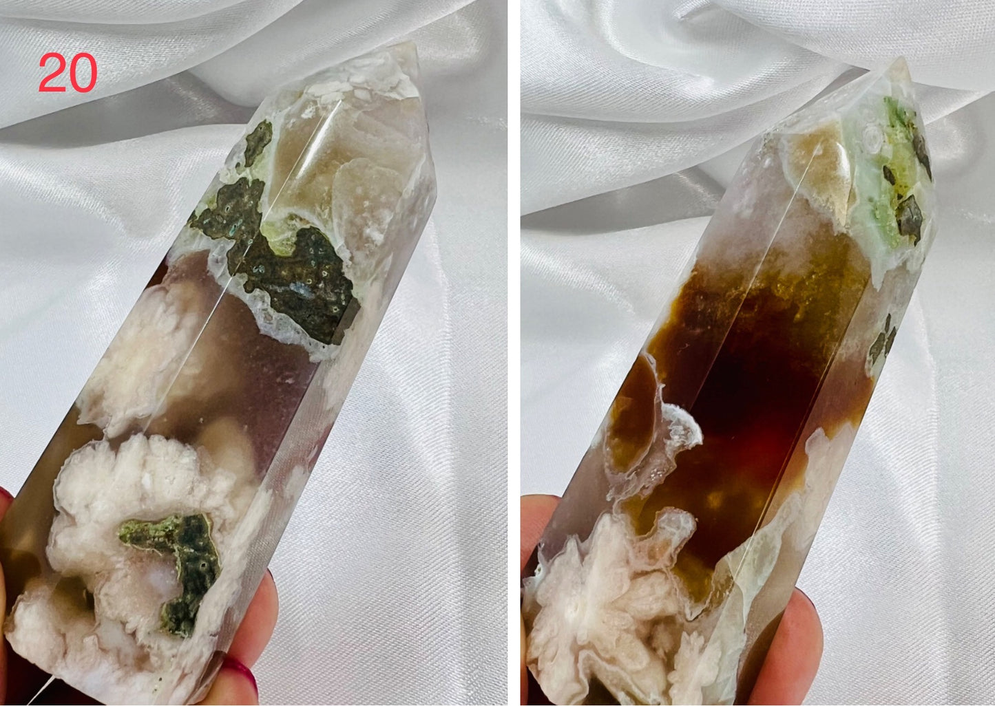 Flower Agate Points Towers Crystal Generators YOU CHOOSE