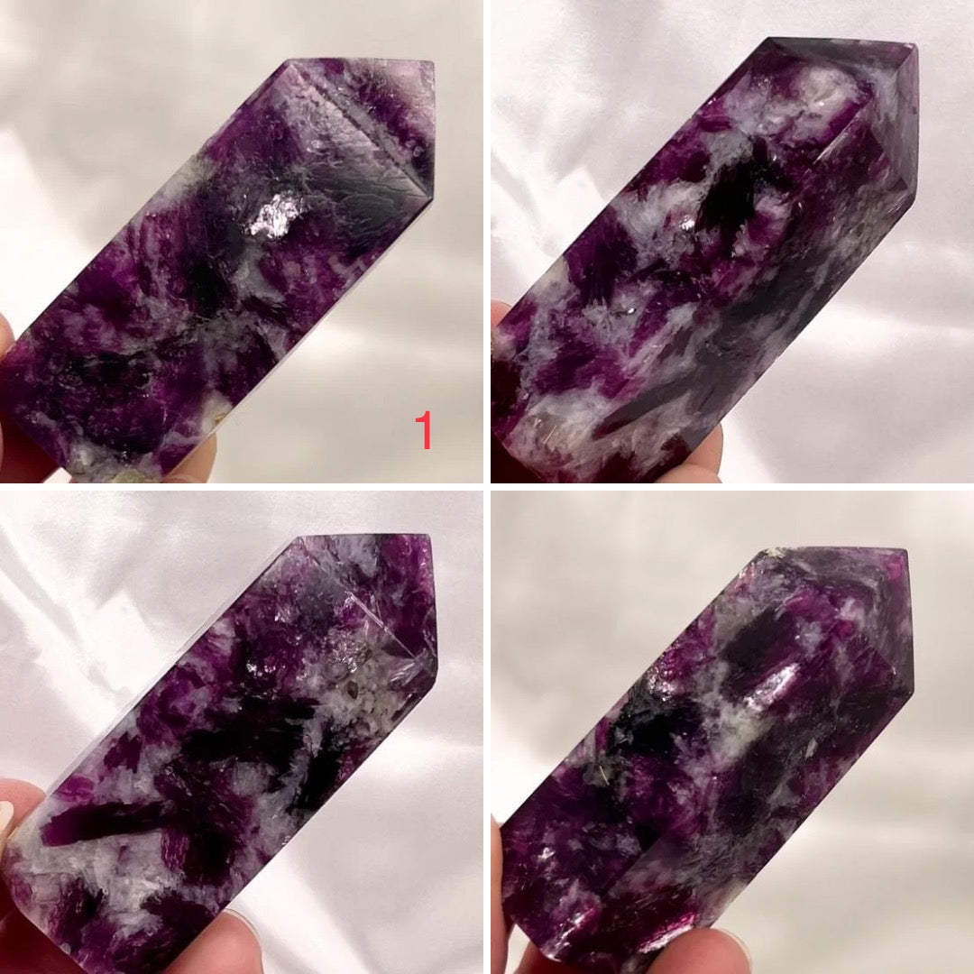 Gem Lepidolite Purple Mica Points Towers Crystal Generators YOU CHOOSE