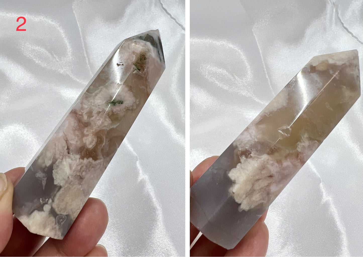 Flower Agate Points Towers Crystal Generators YOU CHOOSE